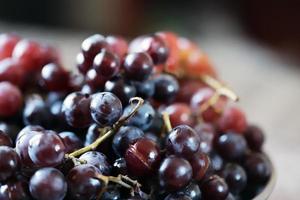 Ripe fresh grapes photo