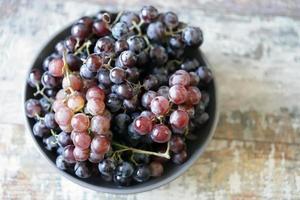 Ripe fresh grapes photo