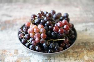 Ripe fresh grapes photo