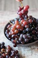 Ripe fresh grapes photo