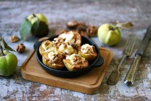 Quince baked with cottage cheese photo