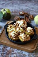 Quince baked with cottage cheese photo