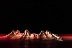 The abstract movement of the dance photo