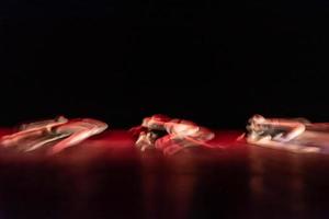 The abstract movement of the dance photo
