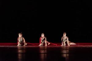 The abstract movement of the dance photo