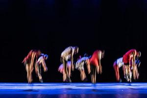 The abstract movement of the dance photo