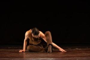 The abstract movement of the dance photo