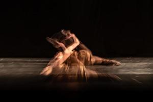 The abstract movement of the dance photo