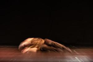 The abstract movement of the dance photo