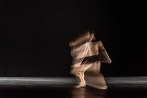 The abstract movement of the dance photo