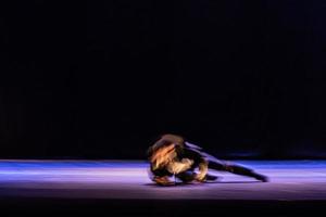 The abstract movement of the dance photo