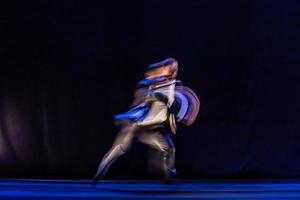 The abstract movement of the dance photo