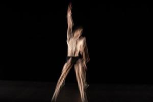 The abstract movement of the dance photo