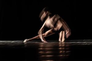 The abstract movement of the dance photo