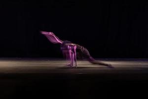 The abstract movement of the dance photo