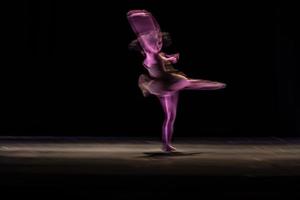 The abstract movement of the dance photo