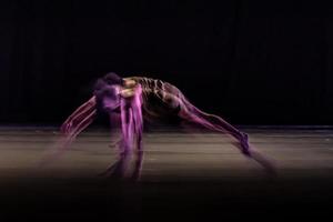 The abstract movement of the dance photo