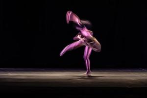 The abstract movement of the dance photo