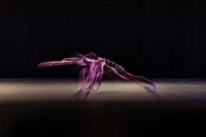 The abstract movement of the dance photo