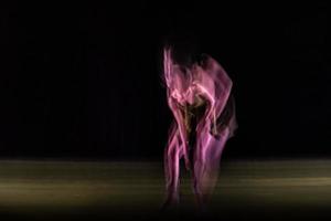 The abstract movement of the dance photo