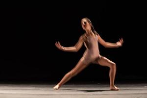 The abstract movement of the dance photo