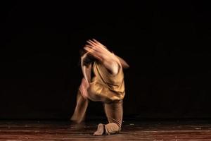 The abstract movement of the dance photo