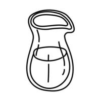 jar with juice line style icon vector