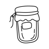 jar with preserve line style icon vector