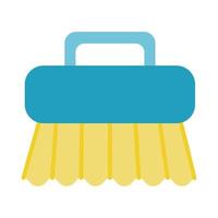 handle brush cleaning flat style vector