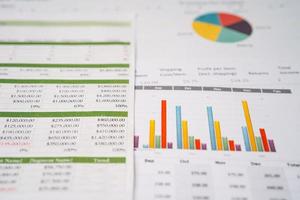 Charts Graphs spreadsheet paper photo