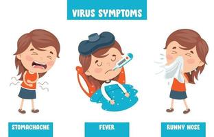 niño infectado por virus vector