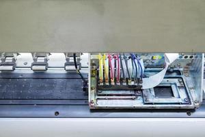 Printer machine inkjet on top view photo