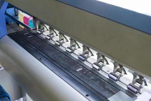 cerradura de fila de inyección de tinta de impresora grande foto