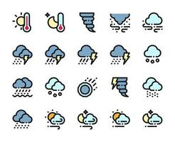 Weather Filled Outline Icon vector