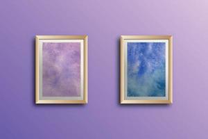 Set of watercolor hand painted background texture Wall art aquarelle abstract emerald backdrop horizontal template vector