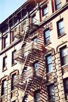 Fire escape on building photo