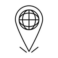 online education world navigation pointer website and mobile training courses line style icon vector