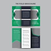 Corporate Business TriFold Brochure Template vector