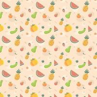 Fresh Fruits Background vector