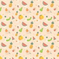 Fresh Fruits Background vector