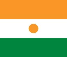 Níger oficialmente bandera vector
