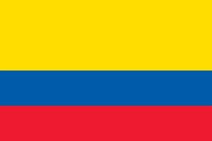 Colombia officially flag vector