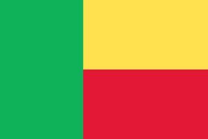 Benin officially flag vector