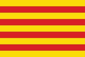 bandera de cataluña oficialmente vector