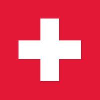suiza oficialmente bandera vector