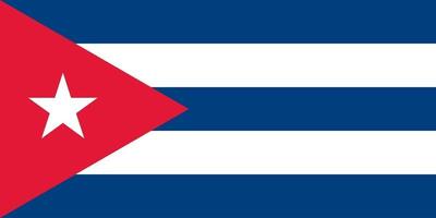 Cuba officially flag vector