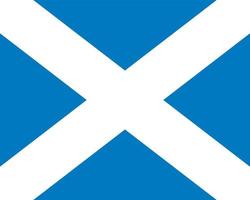 Escocia oficialmente bandera vector