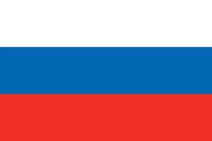 rusia oficialmente bandera vector