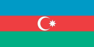 bandera de azerbaiyán oficialmente vector