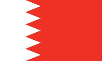 Bahrain officially flag vector